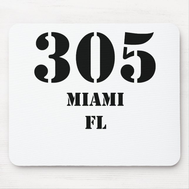 305 Miami FL Mouse Mat (Front)