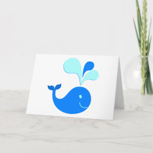 307607 CUTE CARTOON BLUE WHALE GRAPHICS CARD