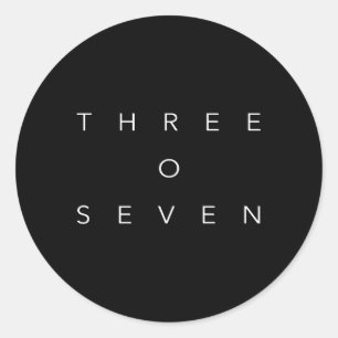 307 Area Code Wyoming Classic Round Sticker