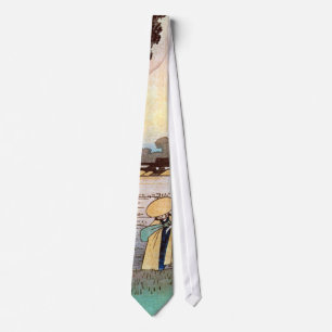 30. 浜松宿, 広重 Hamamatsu-juku, Hiroshige, Ukiyo-e Tie