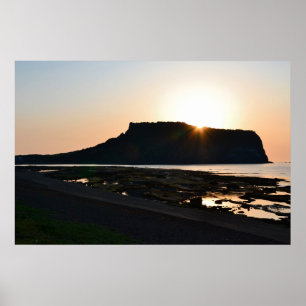30×20 Seongsan Sunrise Peak Jeju Korea Photo Print
