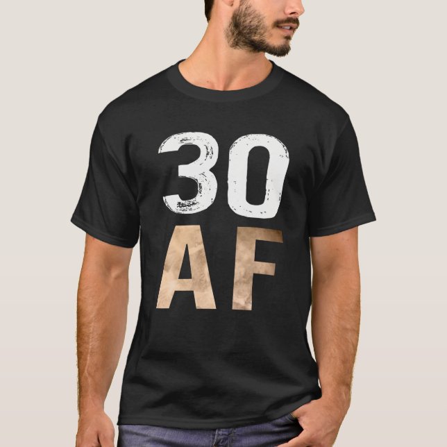 30 AF 30Th Birthday Retro Tee (Front)