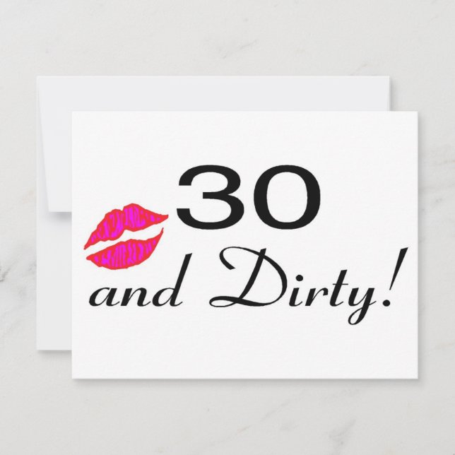 30 And Dirty Lips (Front)