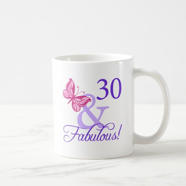 30 And Fabulous Birthday Coffee Mug (Right)