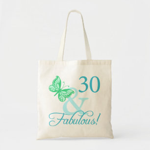 30 And Fabulous Birthday Gifts (Aqua) Tote Bag