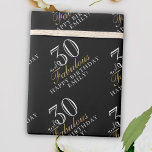 30 and Fabulous Elegant Black 30th Birthday Wrapping Paper<br><div class="desc">30 and Fabulous Elegant Script Black 30th Birthday Wrapping Paper. Personalise it with your name and age,  and make your own personal birthday gift wrapping paper. It`s great for a woman`s birthday.</div>