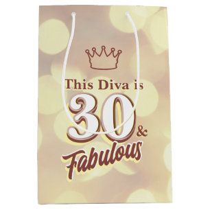 30 and Fabulous Medium Gift Bag