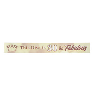 30 and Fabulous Satin Ribbon