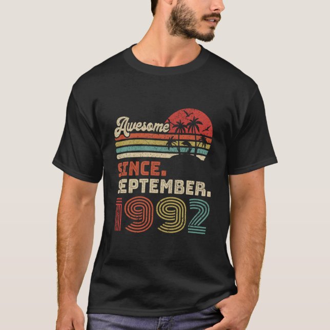 30 Awesome Since September 1992 T-Shirt (Front)