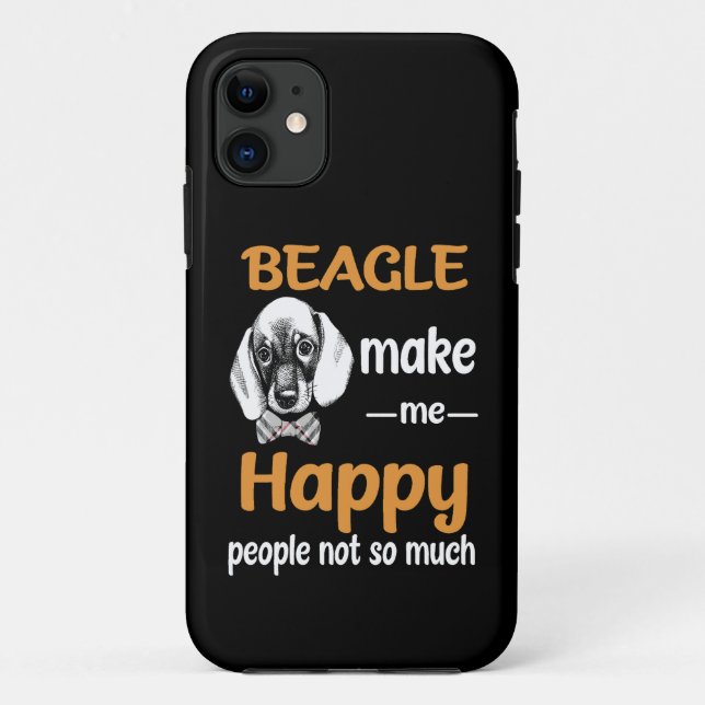 30 Beagle Make Me Happy Case-Mate iPhone Case (Back)