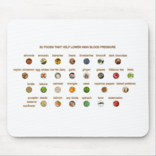 30 Best Foods lower high blood pressure naturally Mouse Mat