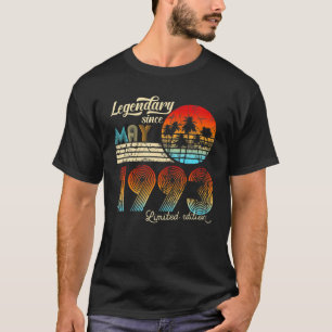 30. Birthday 30 Legendary Since May 1992 Gift T-Shirt