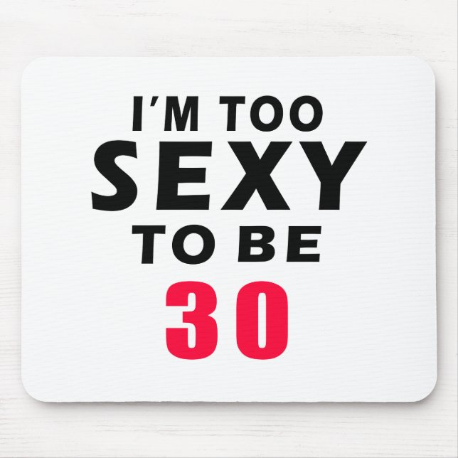 30 birthday designs mouse mat (Front)