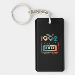 30 Birthday Gifts Year Old Made in 1992 Cassette Key Ring