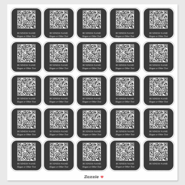 30 Business name with QR code  (Sheet)