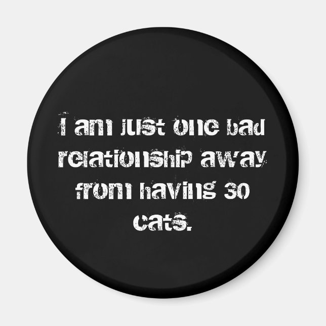 30 Cats Magnet (Front)