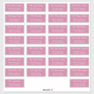 30 Individual Wedding Guest Address Envelope 