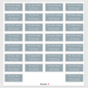 30 Individual Wedding Guest Address Labels