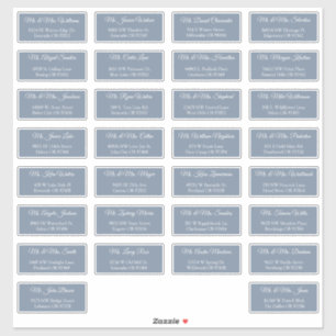 30 Individual Wedding Guest Address Labels