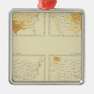 30 Interstate migration 1890 TXWV Metal Tree Decoration