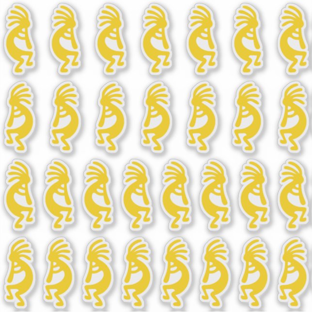 30 Modern Gold Kokopelli Shapes (Front)