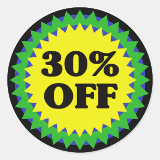 30% OFF RETAIL SALE Sticker
