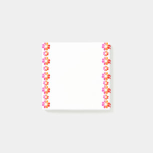 30 Orange Red Flower Post-it Notes