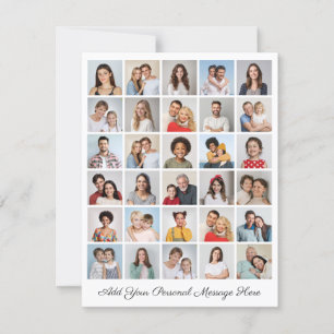 30 Photo Collage Add Your Own Greeting Card