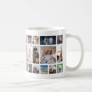 30 Photo collage template personalised Coffee Mug