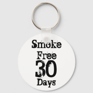30 , Smoke Free , Days Key Ring