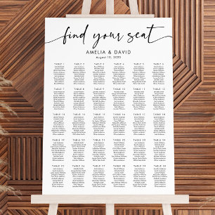 30 Tables Find Your Seat Seating Chart