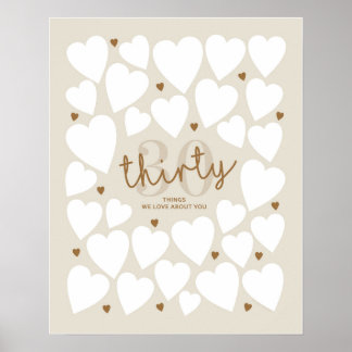 30 Things We Love About You Poster