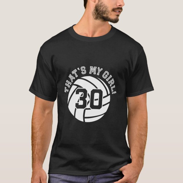 30 Volleyball Player That'S My Cheer Mum Dad Team  T-Shirt (Front)