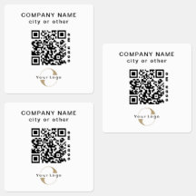 30 Waterproof Stickers Business QR code Laptop