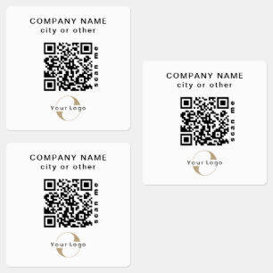 30 Waterproof Stickers Business QR code Laptop