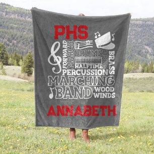 30"x40" School Band Stadium Fleece Blanket