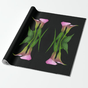 30" x 6' Calla Lily Wrapping Paper Roll