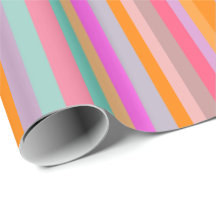 30" x 6' Glossy Wrapping Paper, Mandarin Orange
