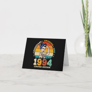 30 Year Old 1994 Vintage Gift Women 30th Birthday  Card