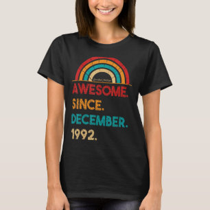 30 Year Old Awesome Since December 1992 30th Birt T-Shirt