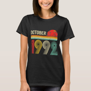 30 Year Old Awesome Since October 1992 30th Birth T-Shirt