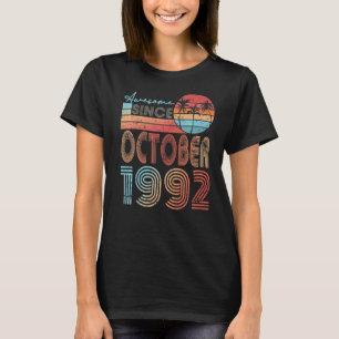 30 Year Old  Awesome Since October 1992 30th Birth T-Shirt