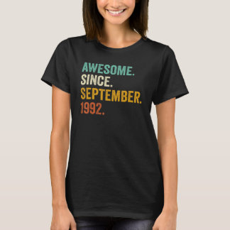 30 Year Old Awesome Since September 1992 30th Bi T-Shirt