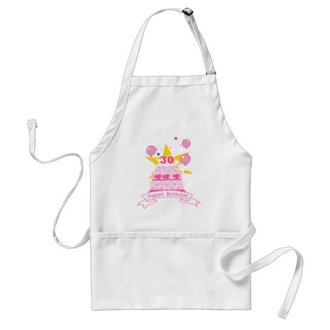 30 Year Old Birthday Cake Standard Apron (Front)