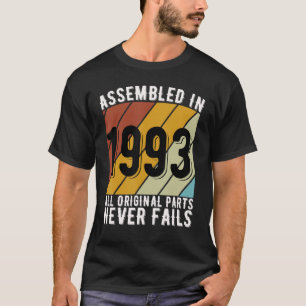 30 Year Old Birthday Car Fans Born In 1993 30th Bi T-Shirt