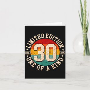 30 year old vintage 1996 limited edition 30th card