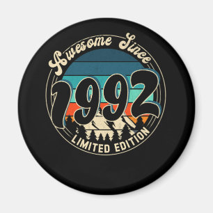 30 Year Old Vintage 30th Year Old Birthday 1992 Magnet