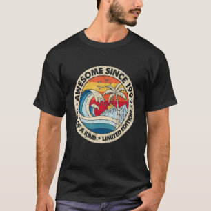 30 Year Old Vintage Awesome Since 1992 30th Birth T-Shirt