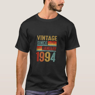 30 Year Old Vintage Since January 1994 30th Birthd T-Shirt