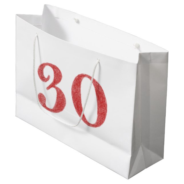 30 years anniversary large gift bag (Front Angled)